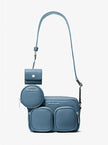 MICHAEL KORS Jet Set Leather Medium Crossbody Bag with Case for Apple Airpods Pro® image 0