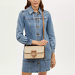 COACH Large Morgan Square Crossbody Bag In Blocked Signature Canvas image 3