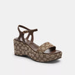 COACH Gale Wedge Sandal In Signature Jacquard image 0