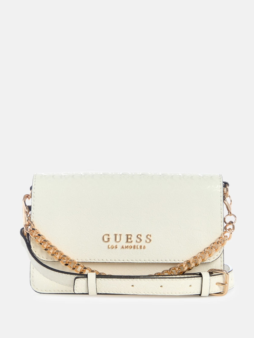 Guess Indira Logo Shine Crossbody - White image 0