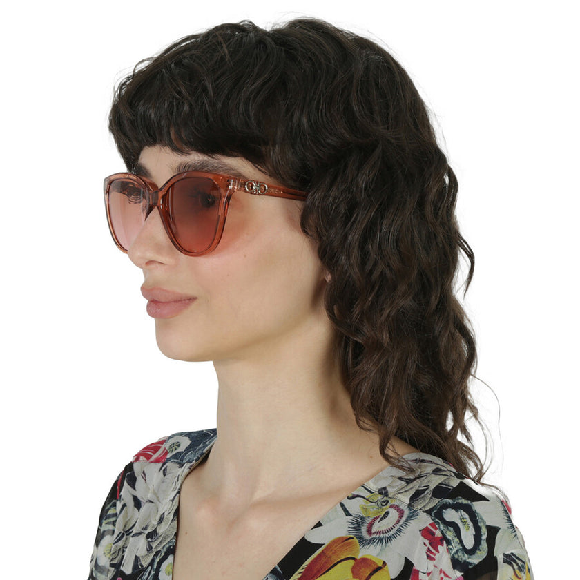 SALVATORE FERRAGAMO Salvatore Pink Gradient Cat Eye Ladies Sunglasses (Arriving In Delhi) image 1