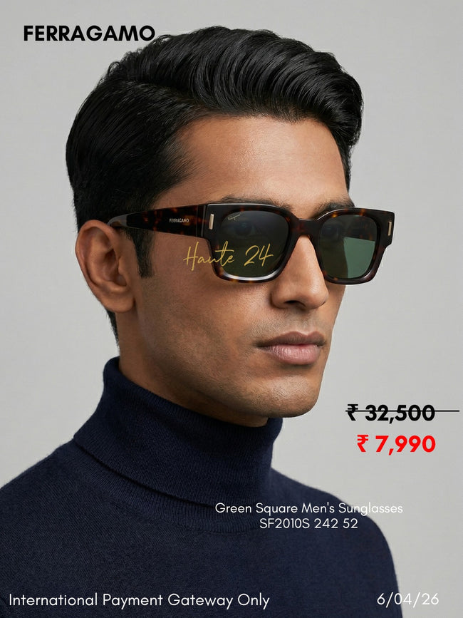 SALVATORE FERRAGAMO Green Square Men's Sunglasses SF2010S 242 52 image 1