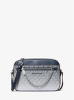 MICHAEL KORS Jet Set large crossbody bag with ombré design and exclusive logo - NAVY BLUE image