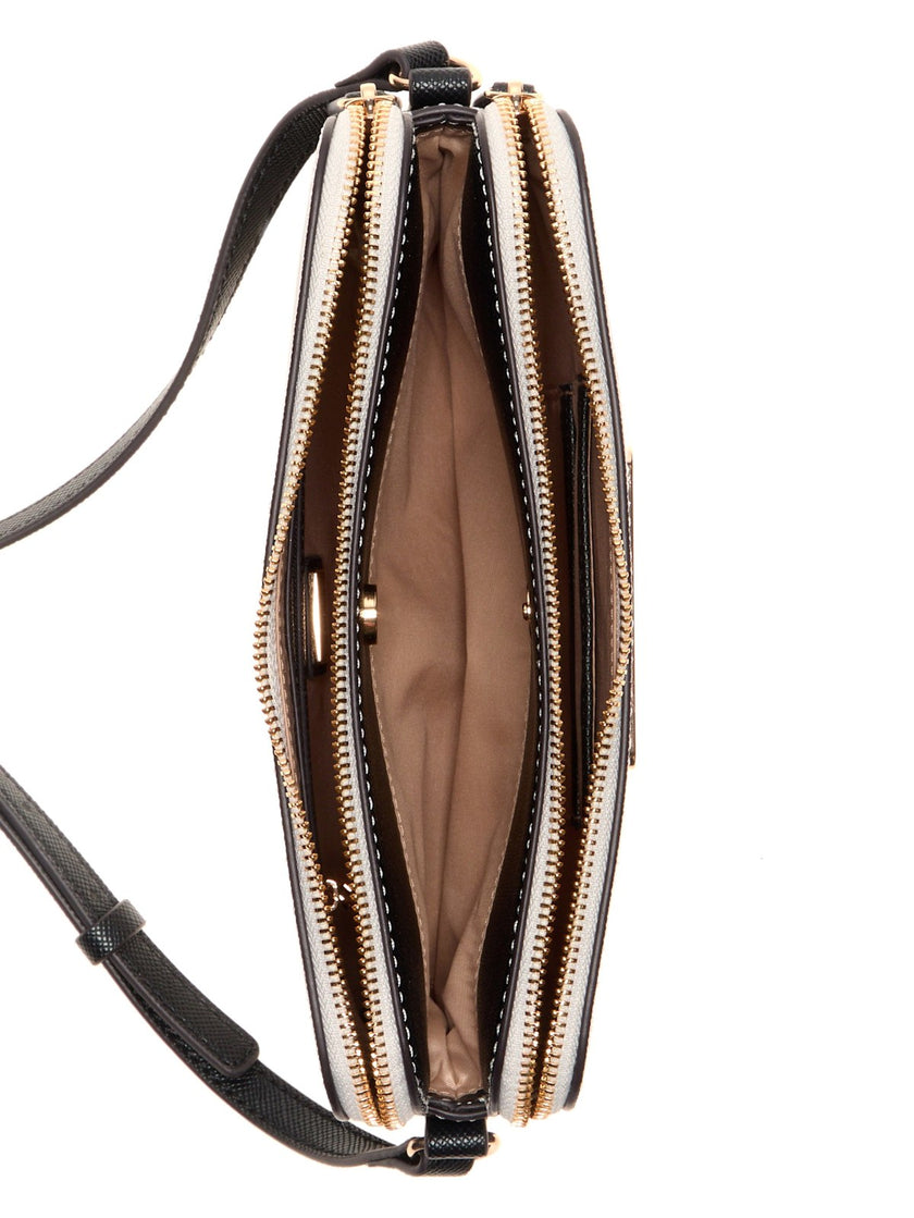 Guess Kyrie Saffiano Top-Zip Crossbody - Neutral image 3