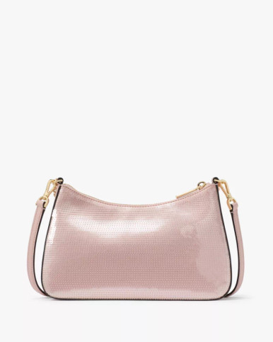KATE SPADE  Madison Satin Sequin Convertible Crossbody - Rose Smoke image 0