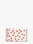 KATE SPADE  Spencer Tomato Dot Embellished Flap Chain Wallet image 0