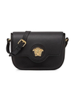 VERSACE La Medusa leather crossbody bag Black Gold image 1