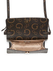 Guess Eldoria Enlarged Logo Mini Crossbody - Brown image 3