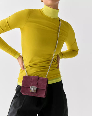 KATE SPADE Phoebe Suede Turnlock Mini Flap Crossbody ( Arriving In Delhi ) image 2