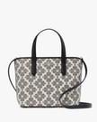 KATE SPADE  Spade Flower Small Tote - Black Multi image 3