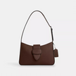 COACH Eliza Shoulder Bag With Zipper Closure - Silver/Maple image