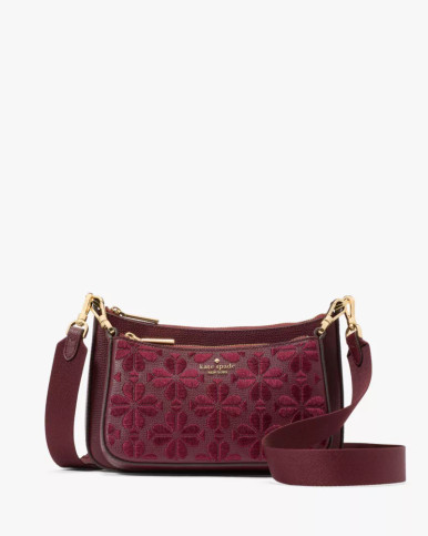 KATE SPADE Duet Spade Flower Embroidered Small Crossbody image 3