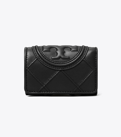 TORY BURCH  Fleming Soft Polished-Grain Small Flap Wallet image 0