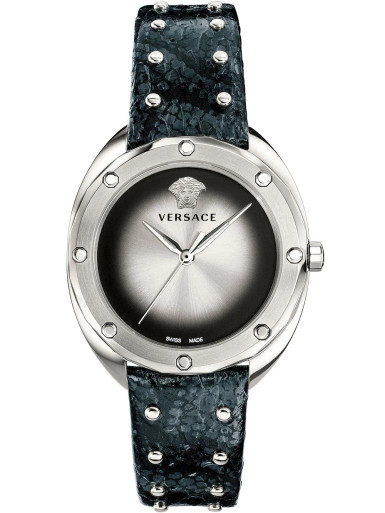 VERSACE Shadov Quartz Silver / Black Dial Ladies Watch image 0