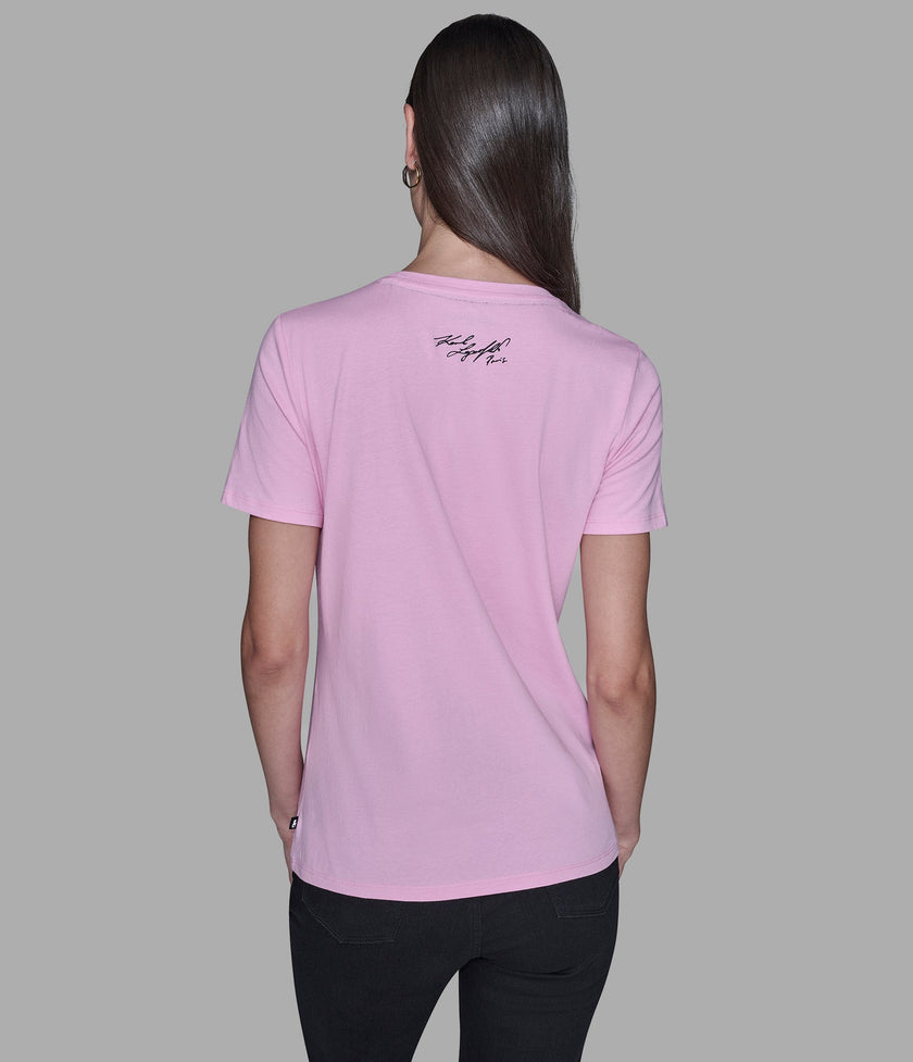 KARL LAGERFELD Choupette Tee - Pink (Arriving In Delhi) image 1