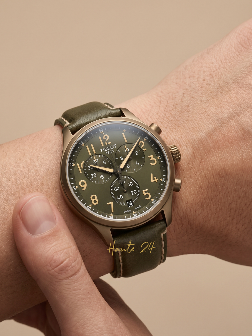 TISSOT Chrono XL Quartz Khaki Dial Men's Watch image 2