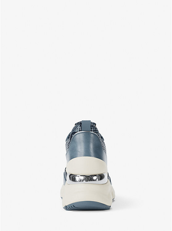 MICHAEL KORS Katrina Mixed-Media Wedge Trainer image 3