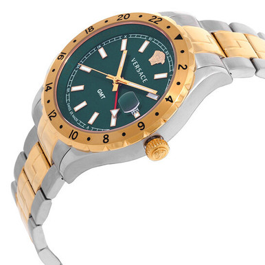 VERSACE  Hellenyium GMT Quartz Green Dial Men's Watch  V11050016 image 1
