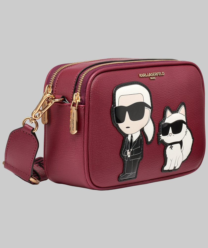 KARL LAGERFELD Maybelle Camera Crossbody - Wine image 1