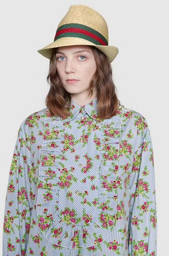 GUCCI Straw Woven Bucket Hats image 0