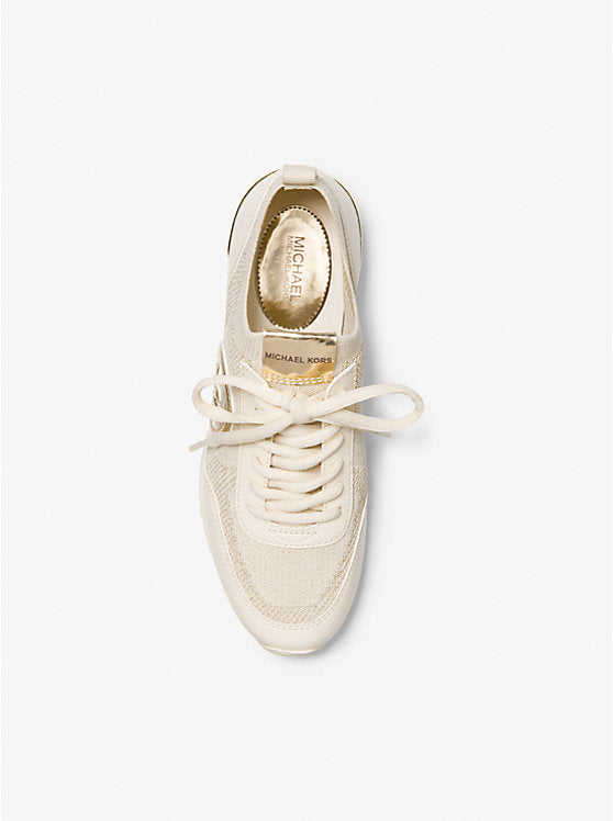 MICHAEL KORS Jenkins Metallic Stretch Knit Trainer image 1