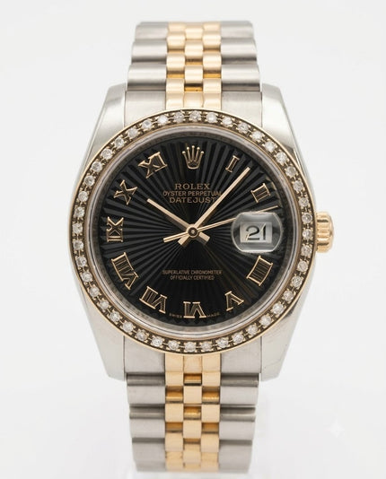 [Store Display] ROLEX Datejust Black Roman 36MM