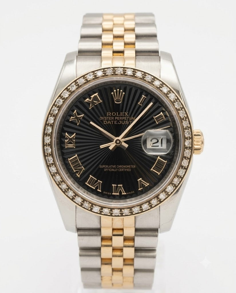 [Store Display] ROLEX Datejust Black Roman 36MM