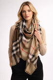 BURBERRY Wide Check Wool Silk Scarf (Arriving In Delhi) image 0