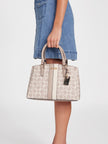 Guess Kyrie Logo Satchel - Beige image 1