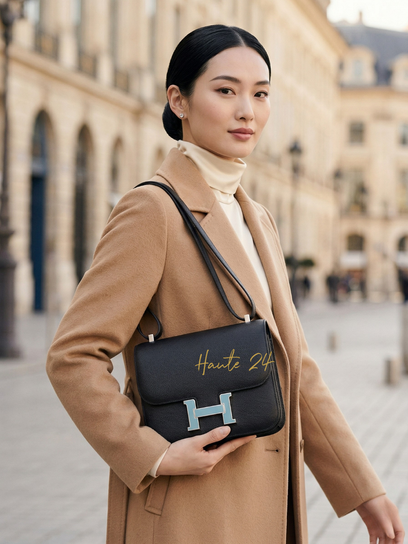 HERMÈS Epsom Enamel Constance 24 image 0