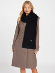 Guess Cable-Knit Scarf - Black image 1