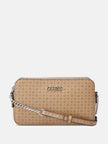 Guess Tidewood Mini Compartment Crossbody - Brown image 0