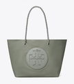 TORY BURCH Ella Chain Tote - Shale Rock image 3