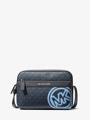 MICHAEL KORS  Cooper Embellished Signature Logo Utility Crossbody Bag - Light Sky image 0