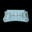 GUCCI Horsebit Chain Small Shoulder Bag Light Blue image 0