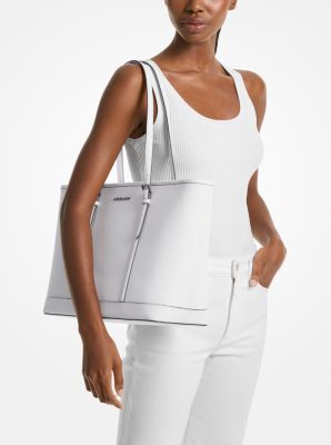 MICHAEL KORS  Jet Set Travel Large Saffiano Leather Tote Bag - OPTIC WHITE (Arriving In Delhi) image 2