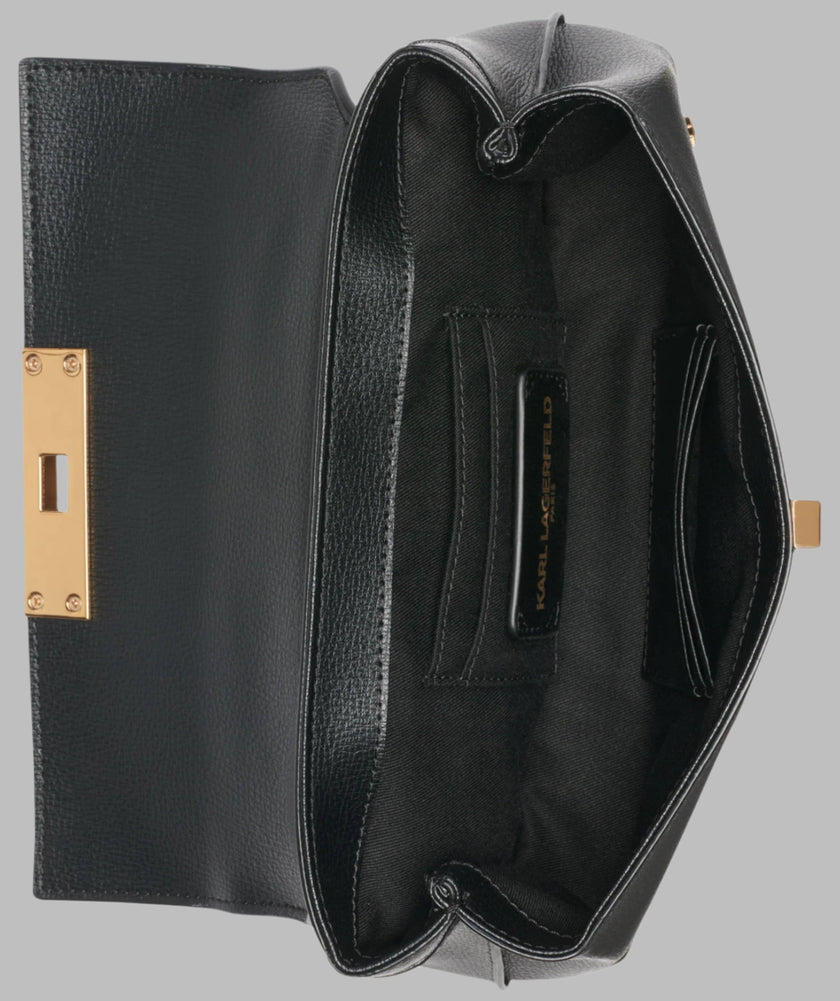 [AT DELHI] KARL LAGERFELD Nicolette Crossbody With Cate Pins - Black image 4