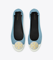 TORY BURCH Claire Cap-toe Ballet Jeans / Blanc image 1