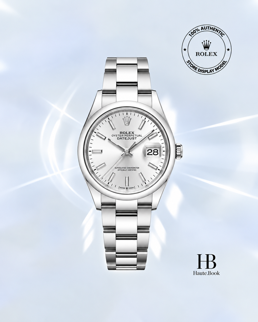 [Brand New] Rolex Datejust Silver Stainless Steel Oyster 126200 36 mm
