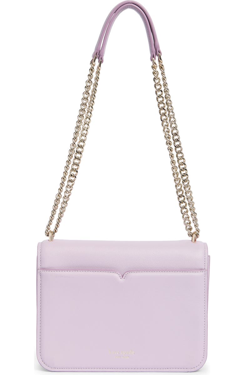 KATE SPADE Locket Small Grain Leather Shoulder Bag - Violet Mist image 2