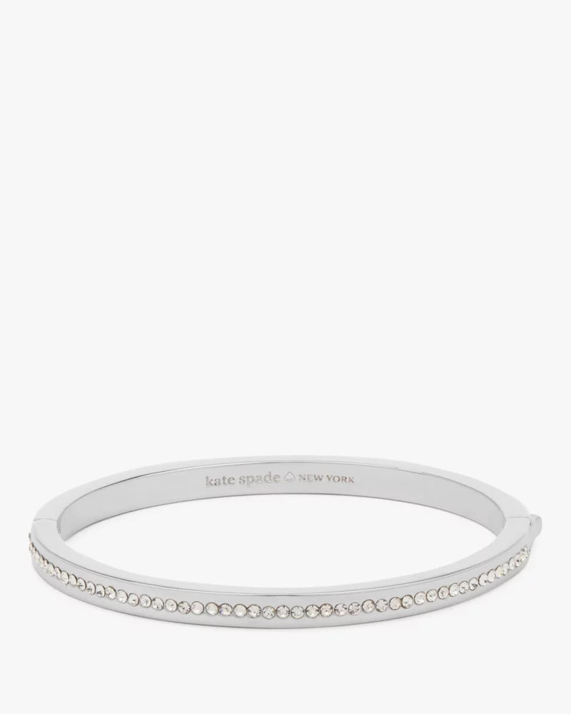 KATE SPADE Ring It Up Pave Bangle Clear/Silver image 0