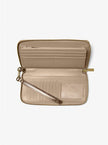 MICHAEL KORS Jet Set Large Metallic Logo Debossed Continental Wallet (Arriving In Delhi) image 1
