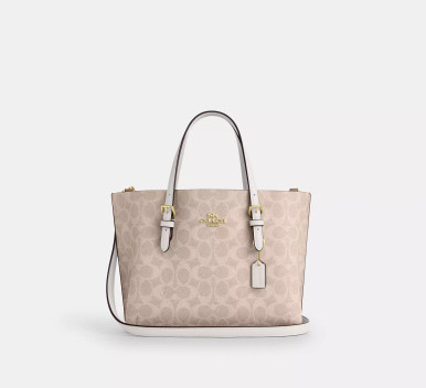 COACH Mollie Tote Bag 25 In Signature Canvas image 3
