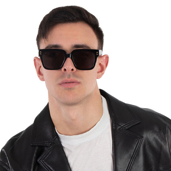 Gucci Grey Square Men's Sunglasses image 0