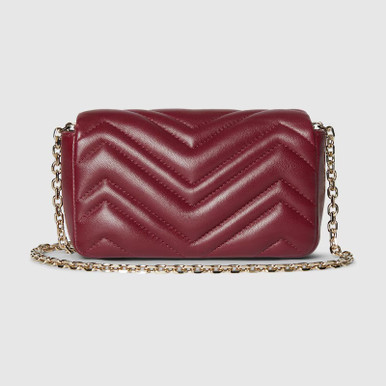 GUCCI GG Marmont Mini Shoulder Bag - Rosso image 0