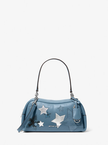 [AT DELHI MICHAEL KORS Cecily Small Embellished Shoulder Bag Cornflower image 1