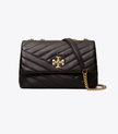 TORY BURCH Small Kira Chevron Convertible Shoulder  Bag - Black image