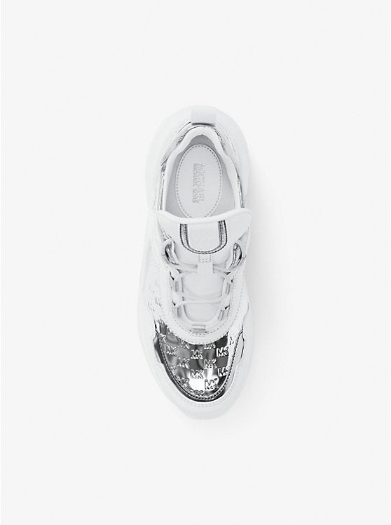 MICHAEL KORS Olympia Mixed-Media Trainer image 2