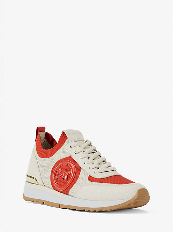 Michael Kors Jenkins Two-Tone Stretch Knit Trainer - Dk Sangria image 0