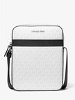 MICHAEL KORS Cooper Signature Logo Flight Bag - Bright Wht image 0